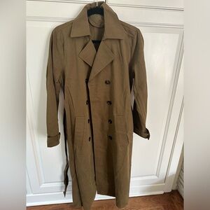 Blank NYC Double-Breasted Trench Coat in Road Trip